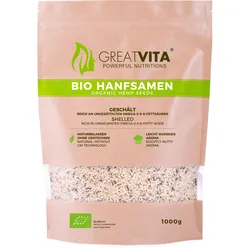 GreatVita Bio Hanfsamen Samen 1000 g