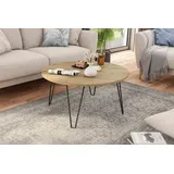 byLIVING Couchtisch FLAIR, Breite 80 cm Artisan Eiche (Eiche-Optik)/schwarz