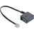 InLine TAE Adapterkabel, RJ11 Stecker auf TAE-F Buchse, 0,2m