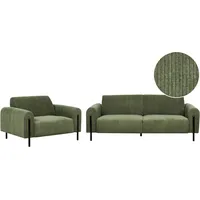 Sofa Set 4-Sitzer ASKIM Cord Olivgrün