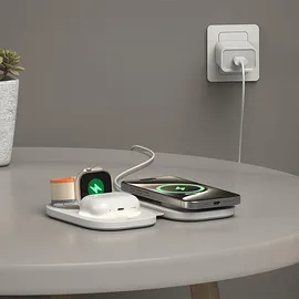 CELLY MAGPOCKET3IN1WH, USB, MagSafe Weiß