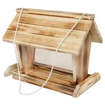 WINDHAGER Vogelhaus (L x B x H: 18 x 28 x 24 cm, Natur, Geflammt, Holz)