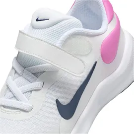 Nike Revolution 7 Sneaker mit Klettverschluss Kinder 103 white/midnight navy-playful pink 28.5