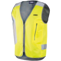 ABUS Lumino Night Vest – Sicherheitsweste inkl. LED-Rücklicht – Gelb – Größe XXL