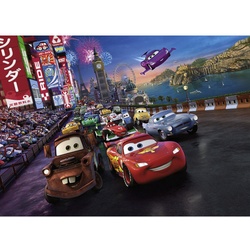 KOMAR Papiertapete »Cars Race«, Breite 254 cm - bunt