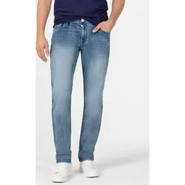 Timezone Slim-Fit Jeans mit Fade-Effekt und Stretch Größe: 36W / 36L - Blau