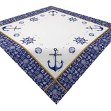 Brilliant Tischdecke Druckdecke / Maritim / Mitteldecke / Versch. Motive / 85x85cm, Motiv