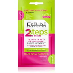 Eveline Cosmetics 2 Steps To Beauty Zwei-Phasen-Pflege für das Gesicht 2x4 ml