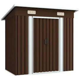 vidaXL Gartenschuppen 1,8 x 1,1 m braun