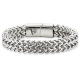 bruno banani Armband »Schmuck Geschenk, Armkette Ankerkette 12 mm breit Silber«, 74946030-23 edelstahlfarben