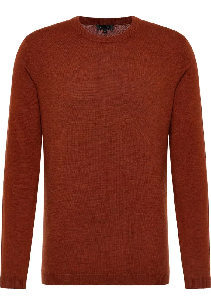 Strick Pullover in orange unifarben