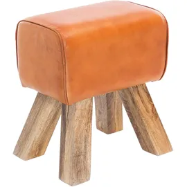 Wohnling Sitzhocker 30 x 47 x 30 cm braun / braun