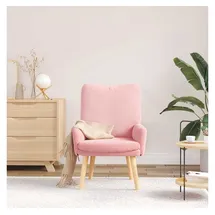 vidaXL Sessel Rosa 63 x 67 x 94 cm Schafstoff