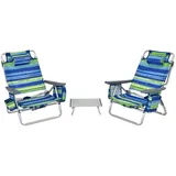Costway Campingstuhl Set Blau/Grün