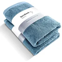 Herzbach home Duschtuch 70 x 140 cm blau 2