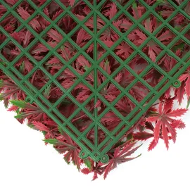 Mendler Wandfliese Sichtschutz Windschutz Verkleidung 50 x 50 cm rot 4 St.