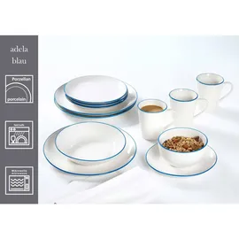 Ritzenhoff & Breker Adela Frühstücks-Set 18-tlg. blau