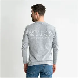 Stier Longsleeve Logo Capsule organic cotton S Grey Melange