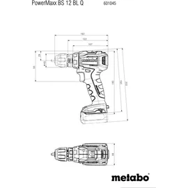 Metabo PowerMaxx BS 12 BL Q inkl. 2 x 4 Ah + Metabox 118 601045800