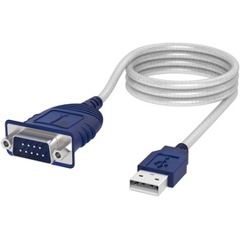 Sabrent (CB-9P6F) Serien-Kabel Blau, Weiß 1,82 m USB Typ-A DB-9