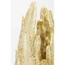 Kare DESIGN Vase Feathers 80 cm Polyresin Gold S (Small)