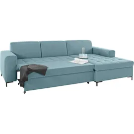 OTTO products Eckcouch Polyester 2-Sitzer Blau