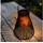 Spetebo Laterne Kunststoff 23x20 cm Solar LED schwarz