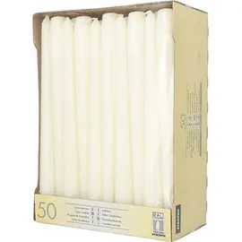 Papstar Leuchterkerzen 25 cm 50 St. weiß