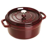 Staub Cocotte 24 cm rund grenadine-rot