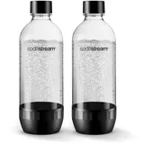 Sodastream Tritan-Flasche 2 x 1 l schwarz