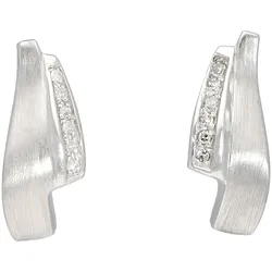 Paar Ohrstecker VIVANCE "stylish design", silber (silber 925), Ohrringe, Damen, Silber 925 (Sterlingsilber)