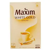 Maxim White Gold Kaffeemischung 100 Sticks Koreanischer Instant Coffee Mix