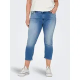 ONLY CARMAKOMA Damen Carwilly Reg Waist DNM Capri Noos Jeans, Light Medium Blue Denim, 44 EU - 44