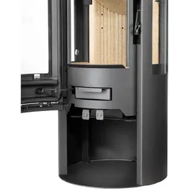 Justus Mino Trios 2.0 Stahl schwarz/Abdeckplatte Keramik bordeauxrot