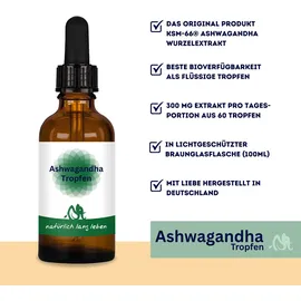 natürlich lang leben Ashwagandha Extrakt Tropfen 100 ml