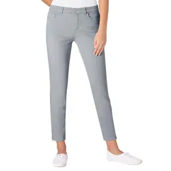 Stretch-Jeans ASCARI, Damen, Gr. 185, Extrakurzgrößen, grau, 91% Baumwolle, 6% Polyester, 3% Elasthan, unifarben, lang, Jeans