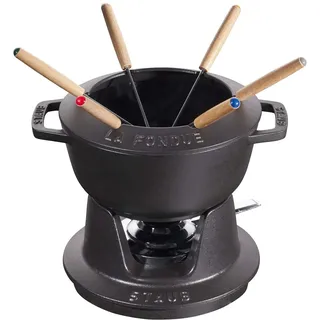 Staub Fondue Set 18 cm, Schwarz