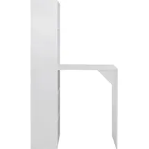 vidaXL Bartisch mit Schrank 115 x 59 x 200 cm Weiß