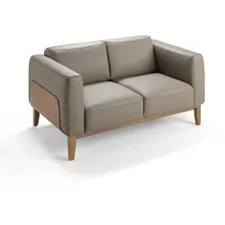 AC ANGEL CERDÁ Angel Cerdá  2-Sitzer-Sofa,gepolstert mit Leder Details 6028C