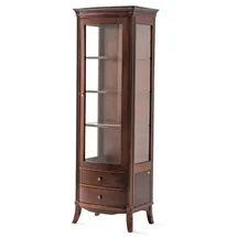 JVmoebel Vitrine 50 x 205 x 125 cm Braun