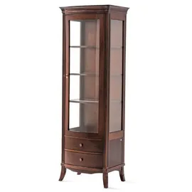 JVmoebel Vitrine 50 x 205 x 125 cm Braun