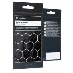 LUXSHIELD Reflektoren Aufkleber Hexagon Schwarz Modell 2024