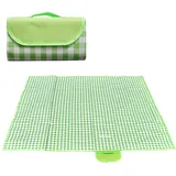 ExploreUncharted Picknickdecke Faltbare Streifen Wasserdicht,Tragbare Extra Große Stranddecke,Campingdecke Sanddichte Isoliert mit Tragegriff,Perfekt für Garten,Picknick,Strand,Camping,Stranddecke