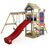Wickey Spielturm Disney Adventure Klettergerüst mit Rutsche Rot