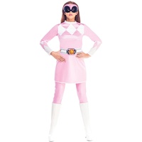 Rubie's Offizielles Power Ranger Kostüm für Damen, Superhelden-Rangers, Größe XS, Pink