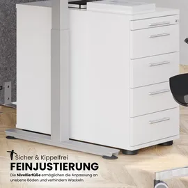 bümö Standcontainer 42,8 x 72 x 80 cm weiß