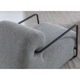 JVmoebel Designer Sessel Textil 118 x 75 x 68 cm Grau