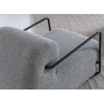 JVmoebel Designer Sessel Textil 118 x 75 x 68 cm Grau