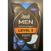 Jessa Diskret Einlagen Men Level 3 Super Hautschutz, 9 St