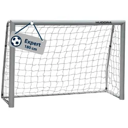 Hudora Fussballtor Expert 180 (stabil, langlebig, wetterbeständig) weiss - 180x120x60cm